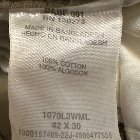 Wrangler Men's Cargo Khaki Pants - Sz 42 x 30 - Picture 13 of 13